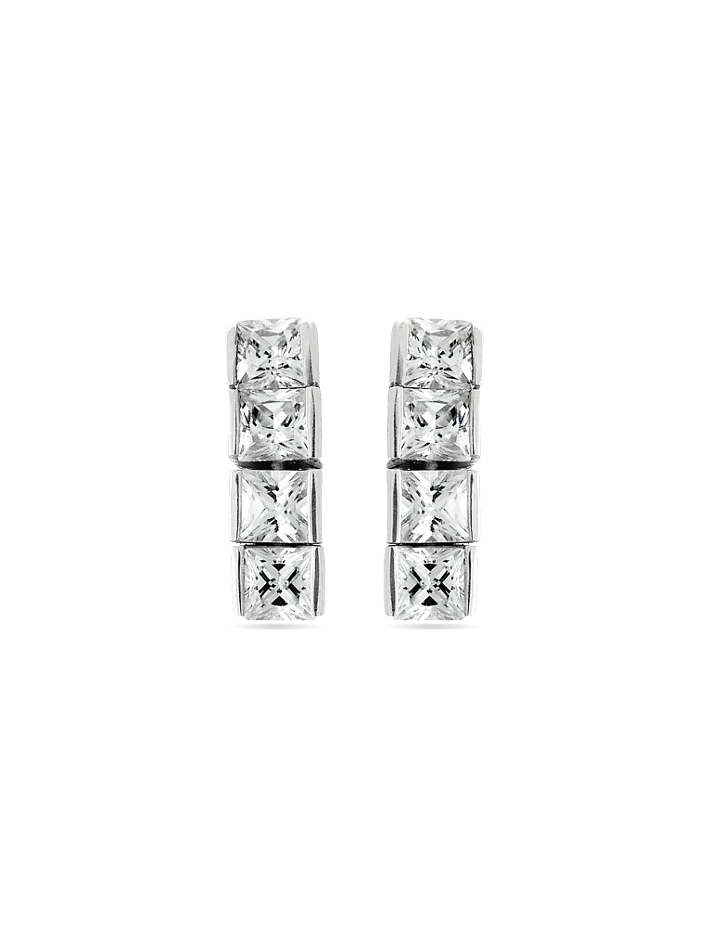 Orecchini 'Riviere' di Luxenter in argento: frontale