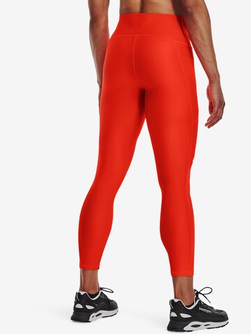 Skinny Pantaloni sportivi di UNDER ARMOUR in rosso