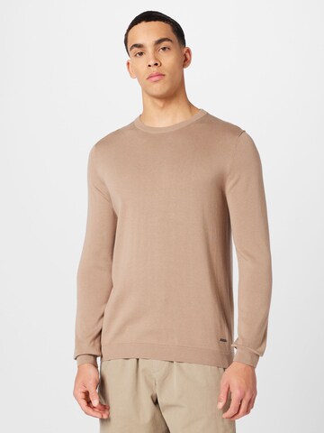 JOOP! Sweater 'Luxos' in Brown: front