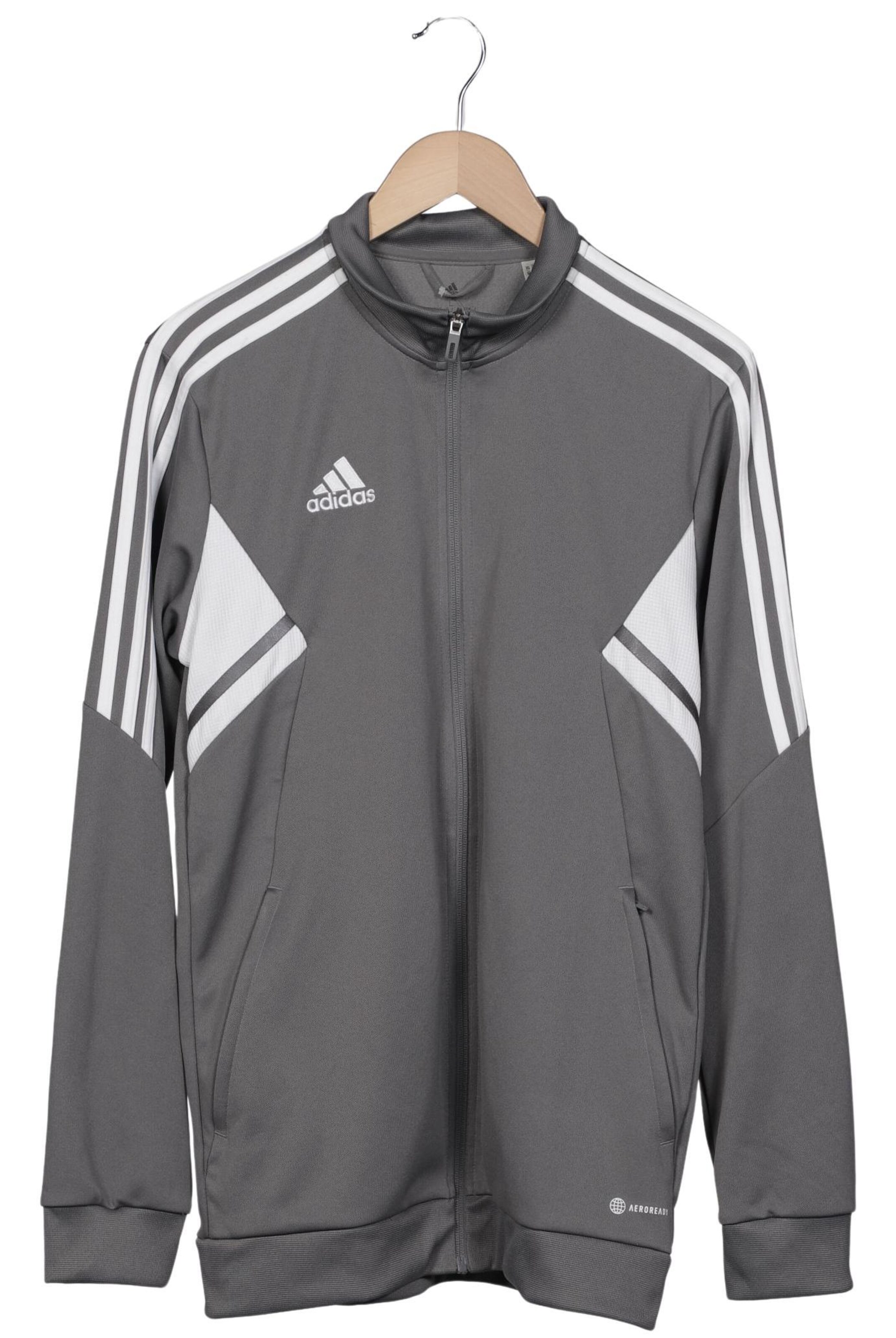 ADIDAS PERFORMANCE Sweatshirt & Zip-Up Hoodie in L in Grey: front