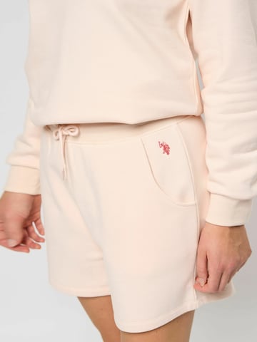 U.S. POLO ASSN. regular Bukser 'Iben' i pink