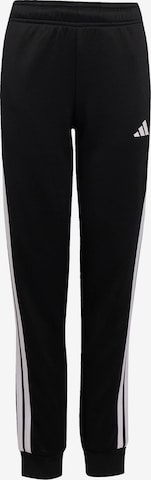 juoda ADIDAS SPORTSWEAR Standartinis Sportinės kelnės 'Ess': priekis