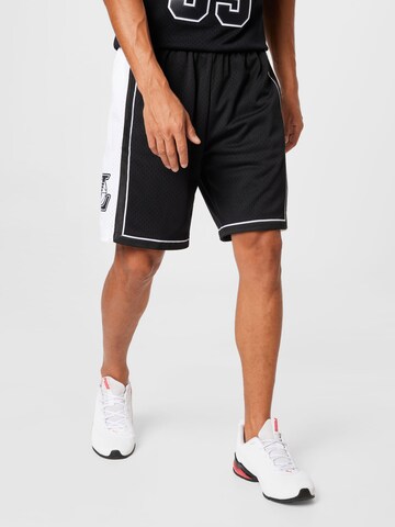 Mitchell & Ness Loose fit Pants in Black: front