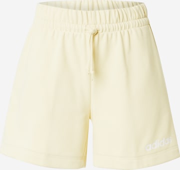 Pantaloni sportivi 'Essentials' di ADIDAS SPORTSWEAR in giallo: frontale