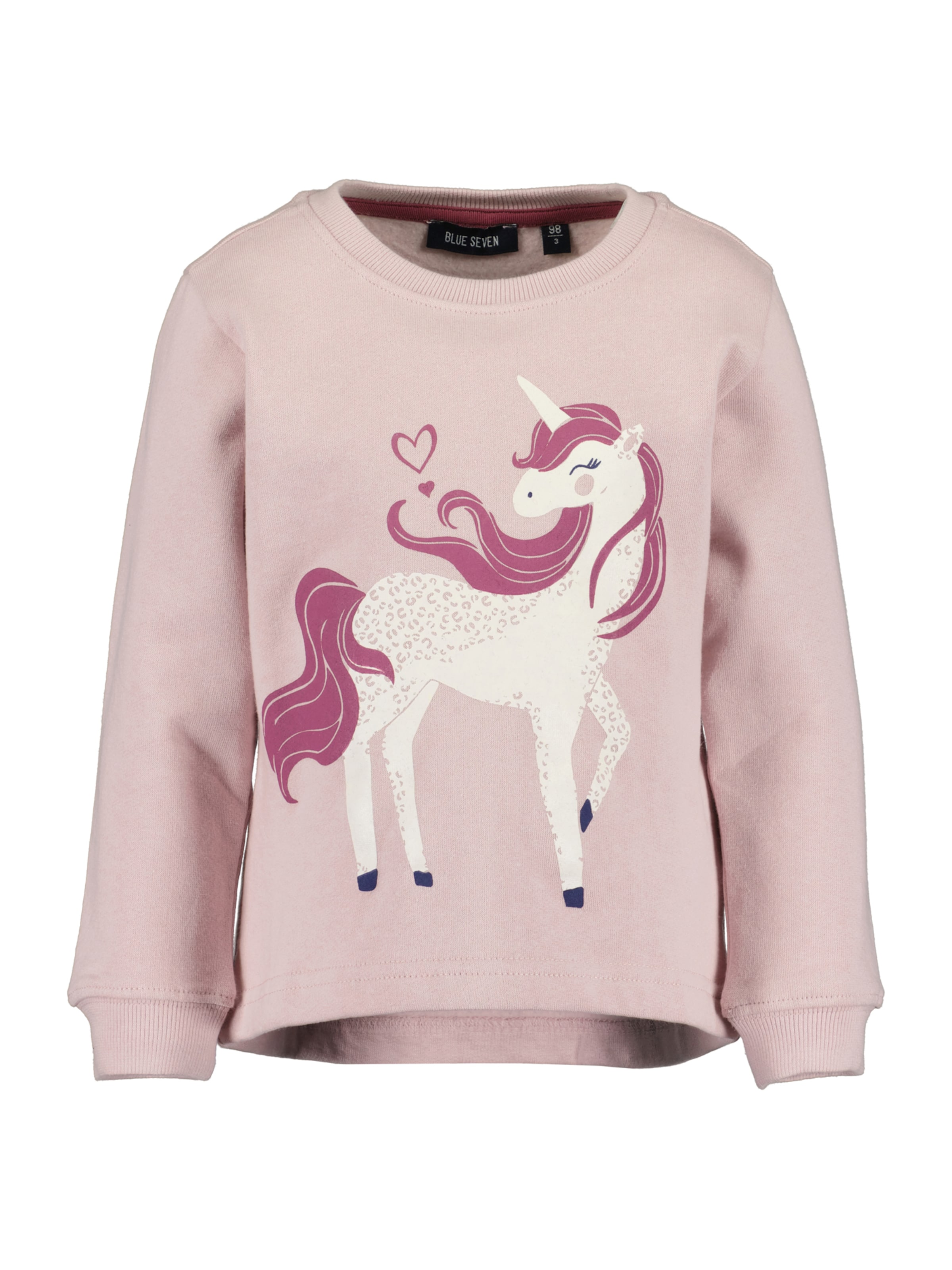 BLUE SEVEN Collegepaita värissä vaaleanpunainen: etupuoli