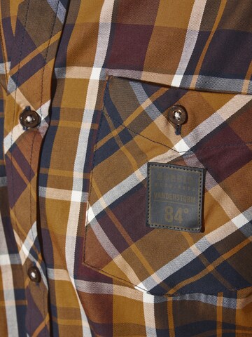Jan Vanderstorm Comfort fit Button Up Shirt 'Olafvik' in Yellow