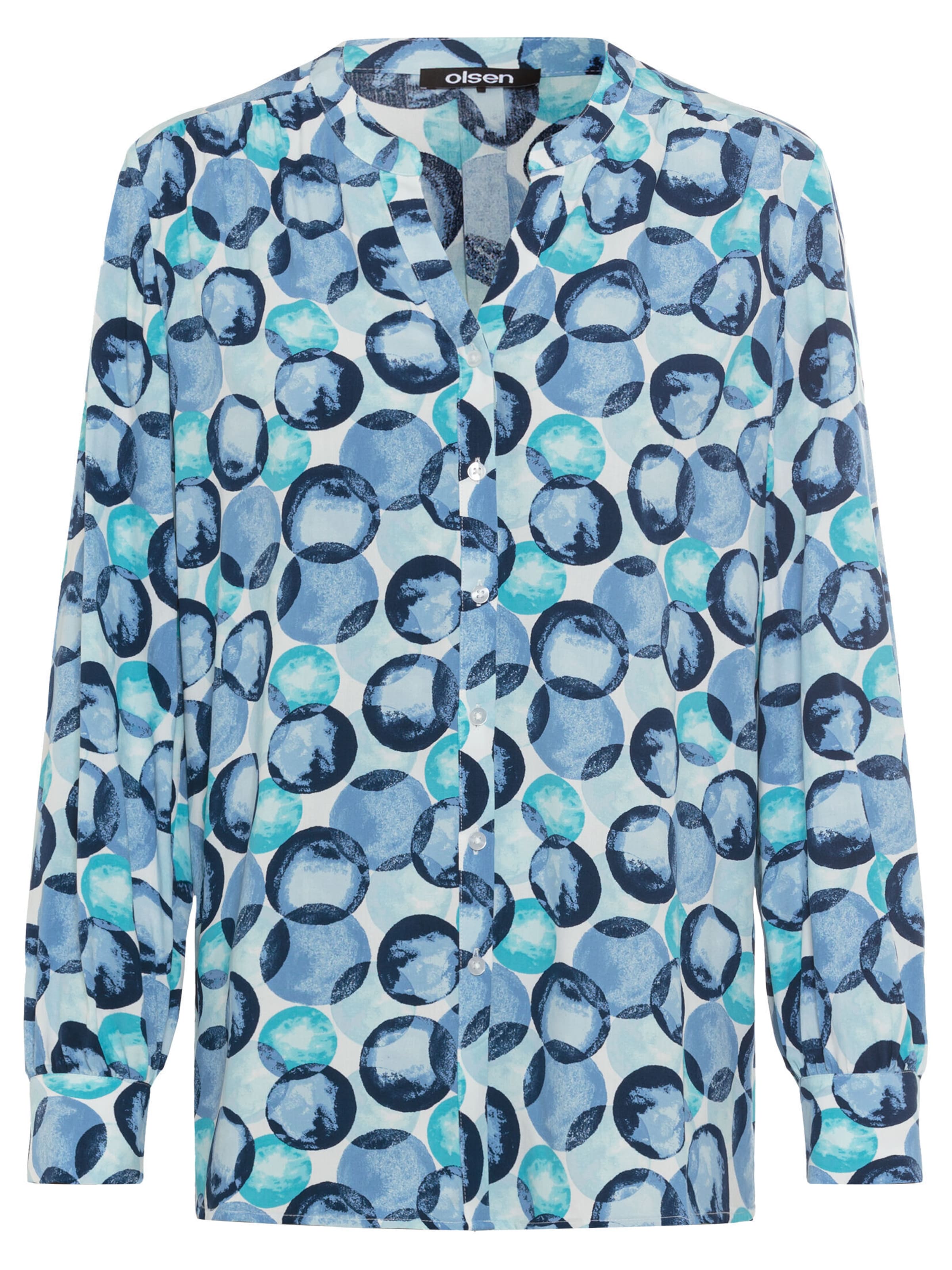 Olsen Blouse in Blauw: voorkant