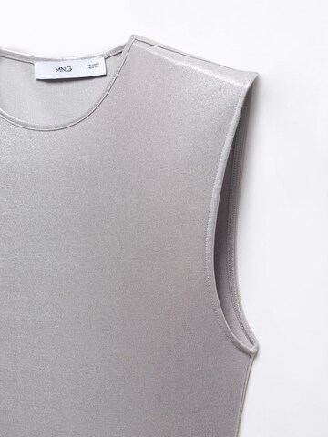 MANGO Shirt Bodysuit 'HUDSON' in Silver