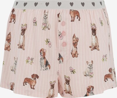 PJ Salvage Pantalon de pyjama ' Dog Lover ' en rose, Vue avec produit