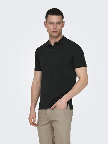 Only & Sons Shirt 'TRAY' in Black: front