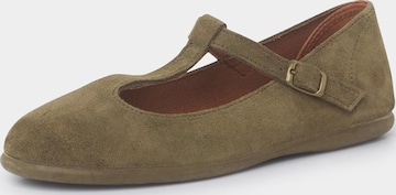 Pisamonas Ballet Flats in Green: front
