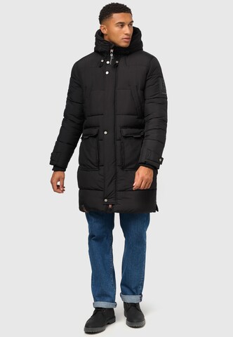 STONE HARBOUR Winterparka 'Beviis' in Zwart: voorkant