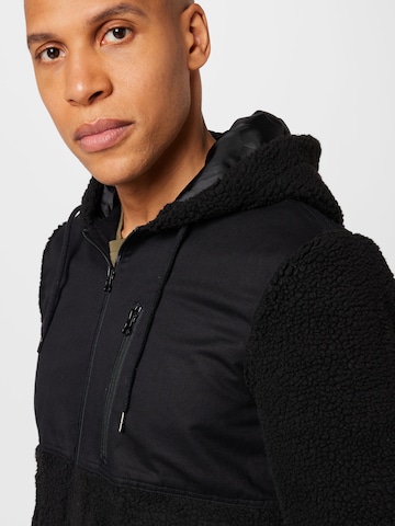 !Solid Between-season jacket in Black