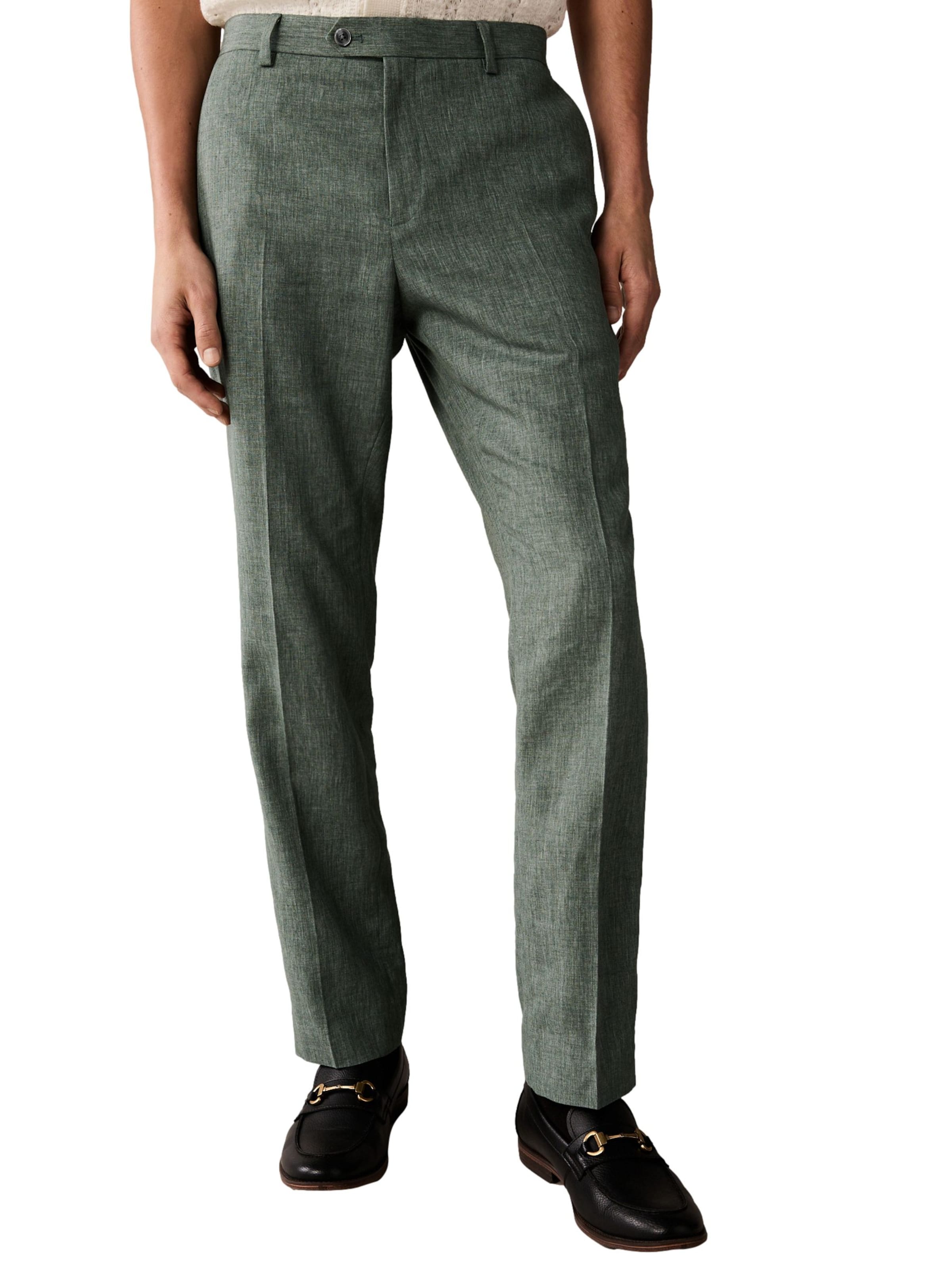 Next Regular Pantalon in Groen: voorkant