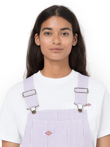 DICKIES Regularen Hlače z naramnicami 'Bib' | vijolična barva