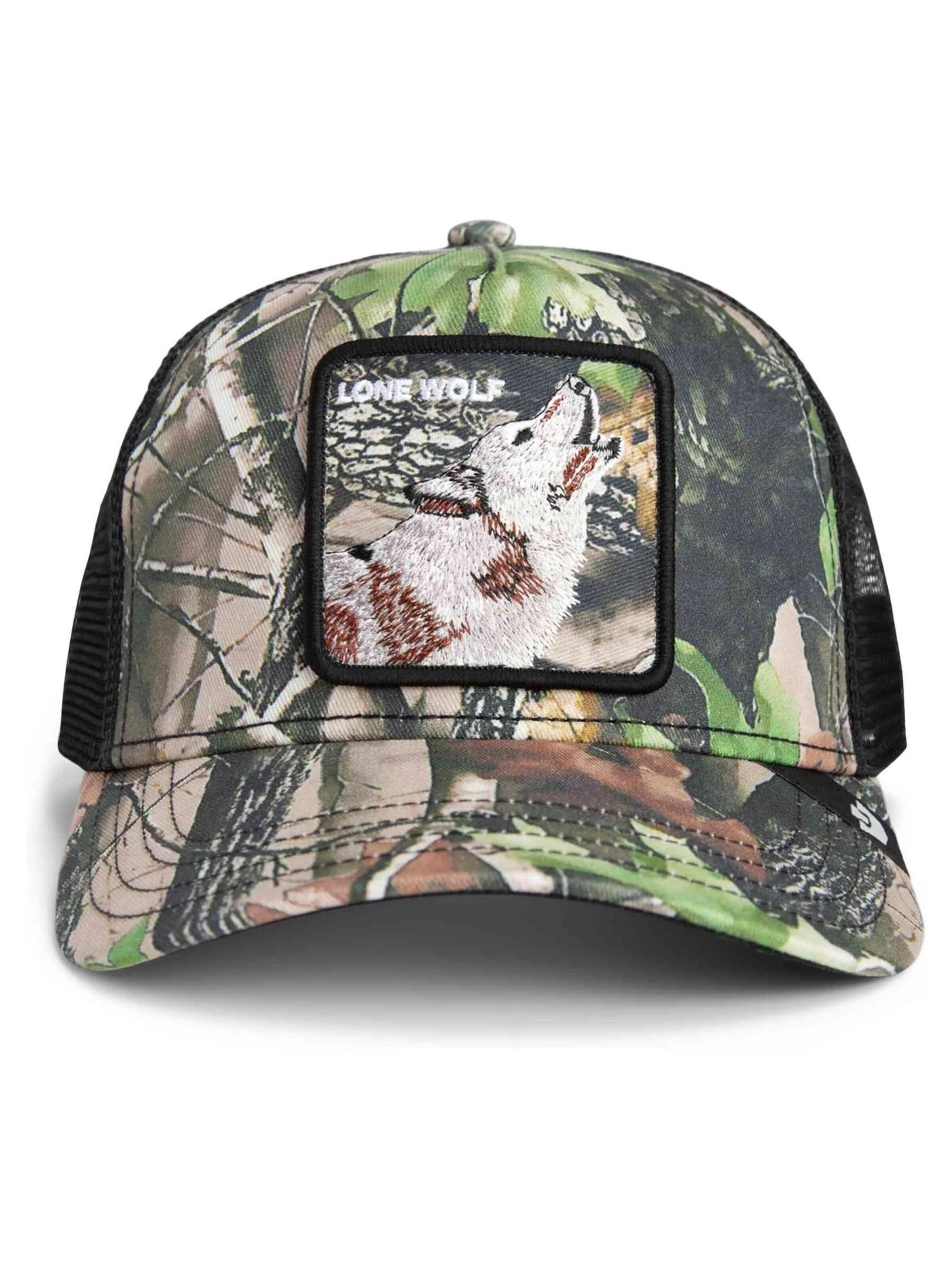 Casquette 'Gorra goorin bros verde camuflaje lobo camouflage lone wolftrucker cap=' GOORIN Bros. en vert : devant