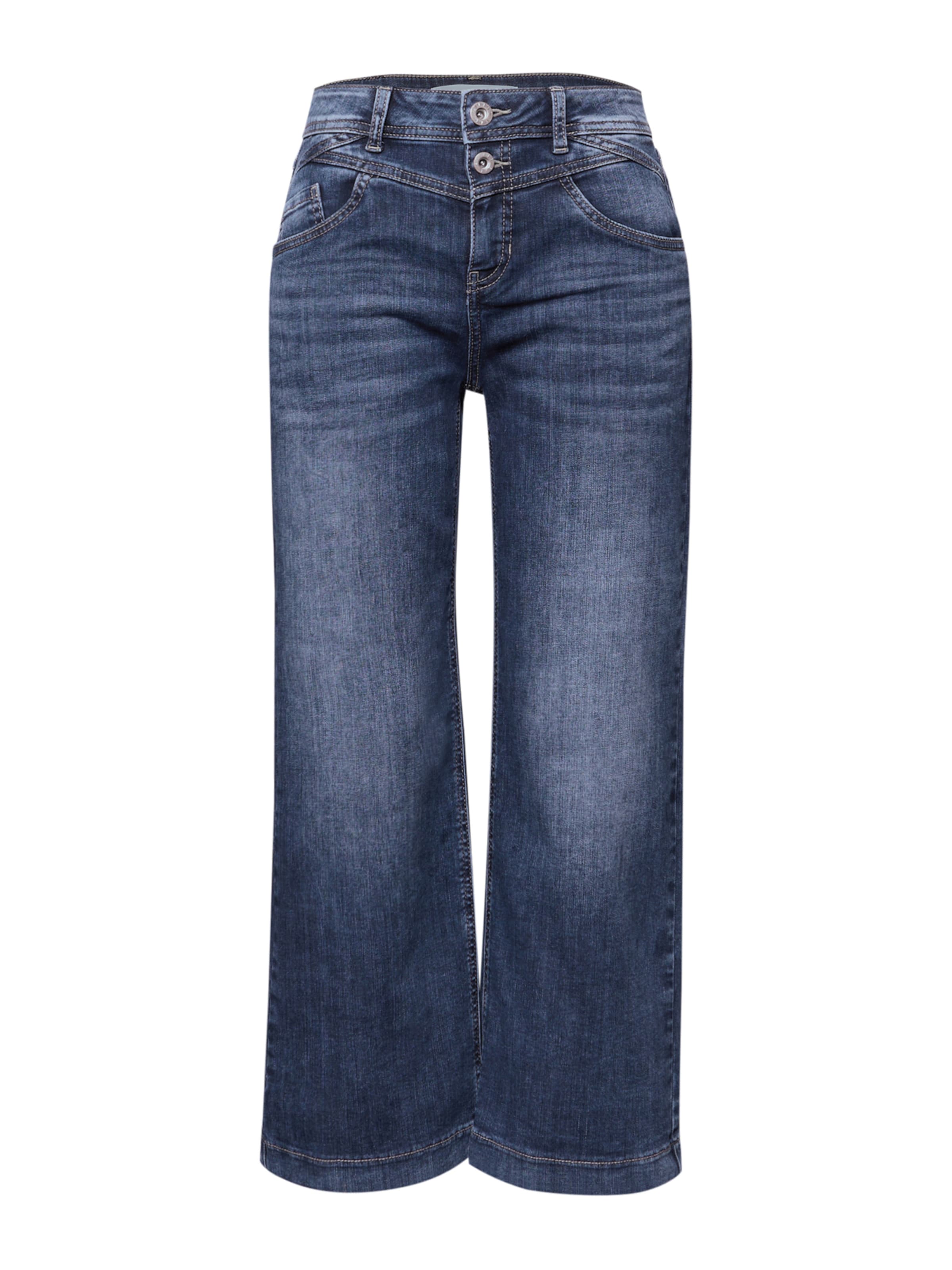 Wide leg Jeans 'Emee' de la STREET ONE pe albastru: față