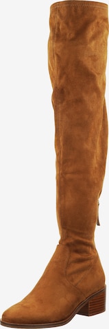 STEVE MADDEN Over the Knee Boots in Brown: front