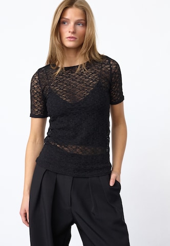 SISTERS POINT - Camiseta 'GIMAS-SS' en negro: frente