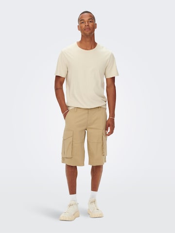 Only & Sons Regular Shorts 'Kim' in Beige