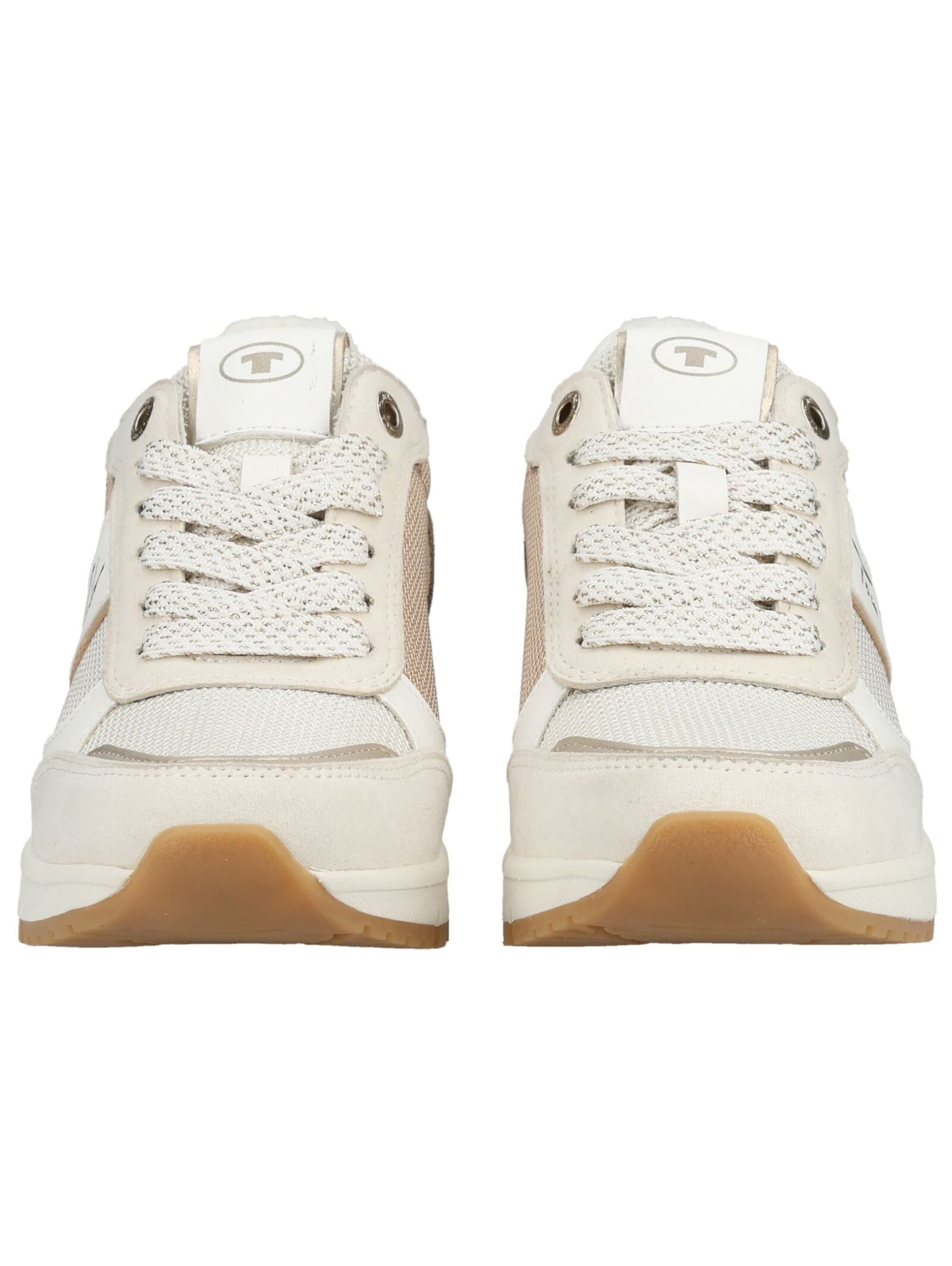 TOM TAILOR Sneakers laag in Beige