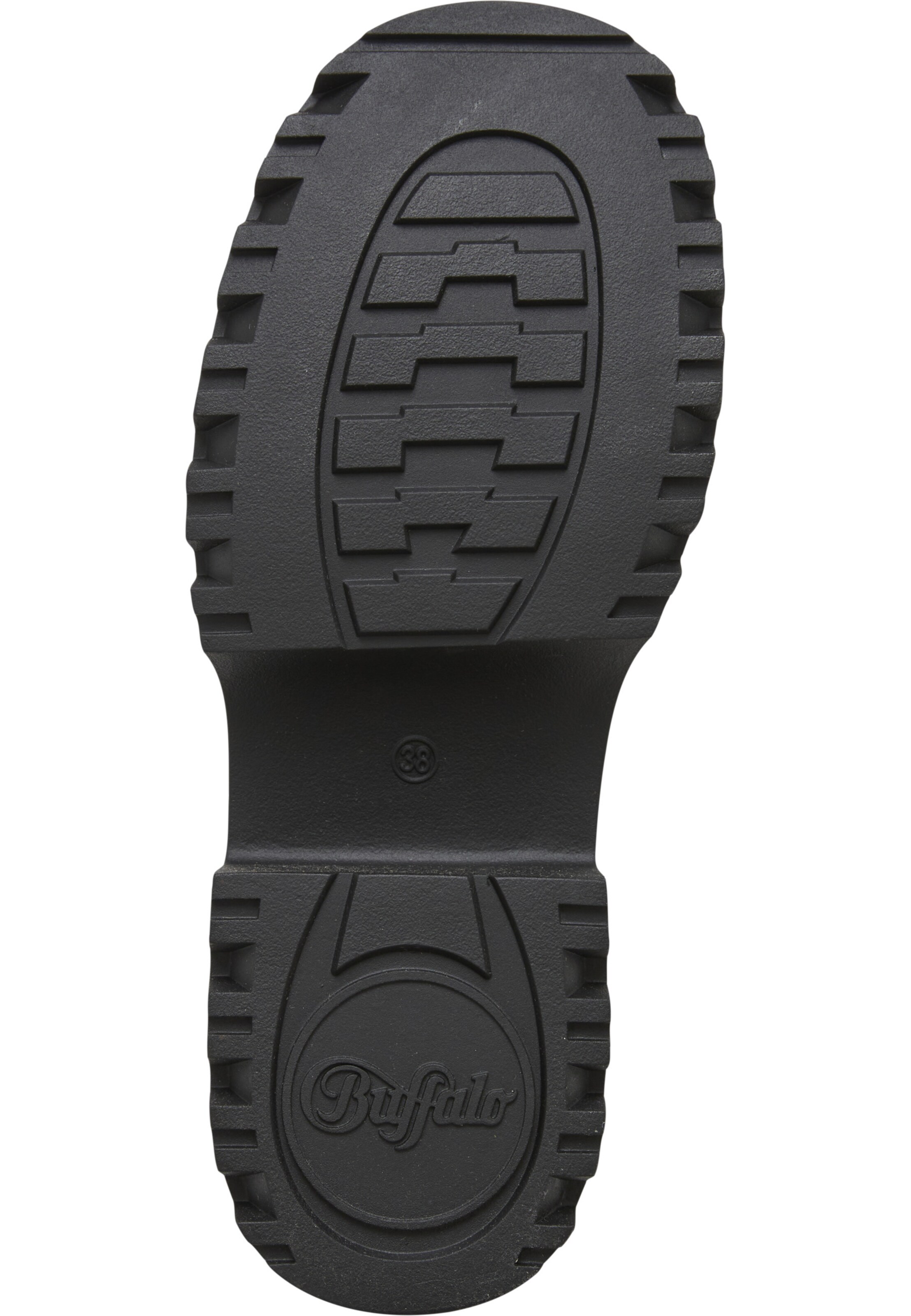 BUFFALO - Sapato com atacadores 'NAPPA' em preto