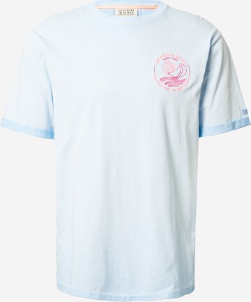 T-Shirt SCOTCH & SODA en bleu : devant