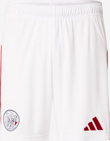 ADIDAS PERFORMANCE Regular Urheiluhousut 'Ajax 25/26' värissä valkoinen: etupuoli