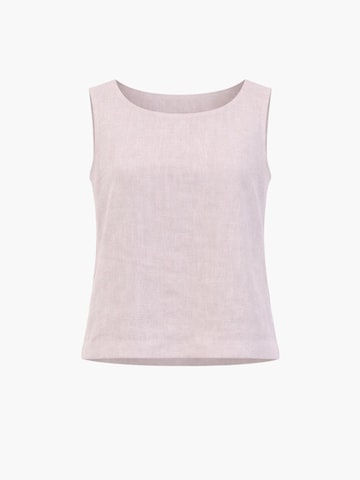 AmourLinen Top 'Lucia'‌‌‌‌ in Beige: Vorderseite