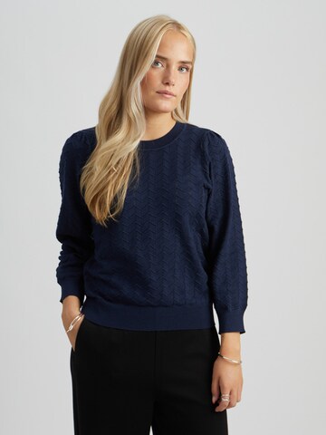 Peppercorn Trui 'Rosy' in Blauw: voorkant