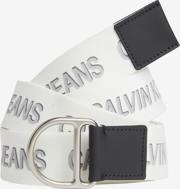 Calvin Klein Jeans Belt in White: front