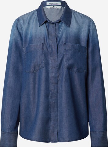 TOM TAILOR Blouse in Blauw: voorkant