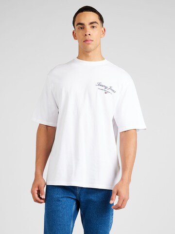 T-Shirt Tommy Jeans en blanc : devant