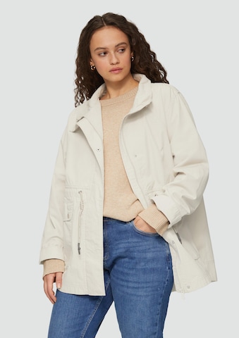 Parka mi-saison QS en gris : devant