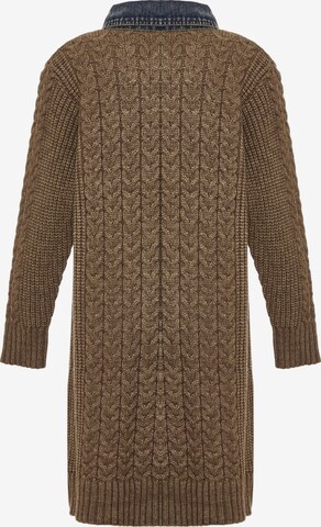 RISA Knit Cardigan in Brown