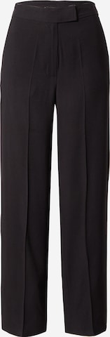 ABOUT YOU Свободный крой Плиссированные брюки 'Marle' в Черный: спереди