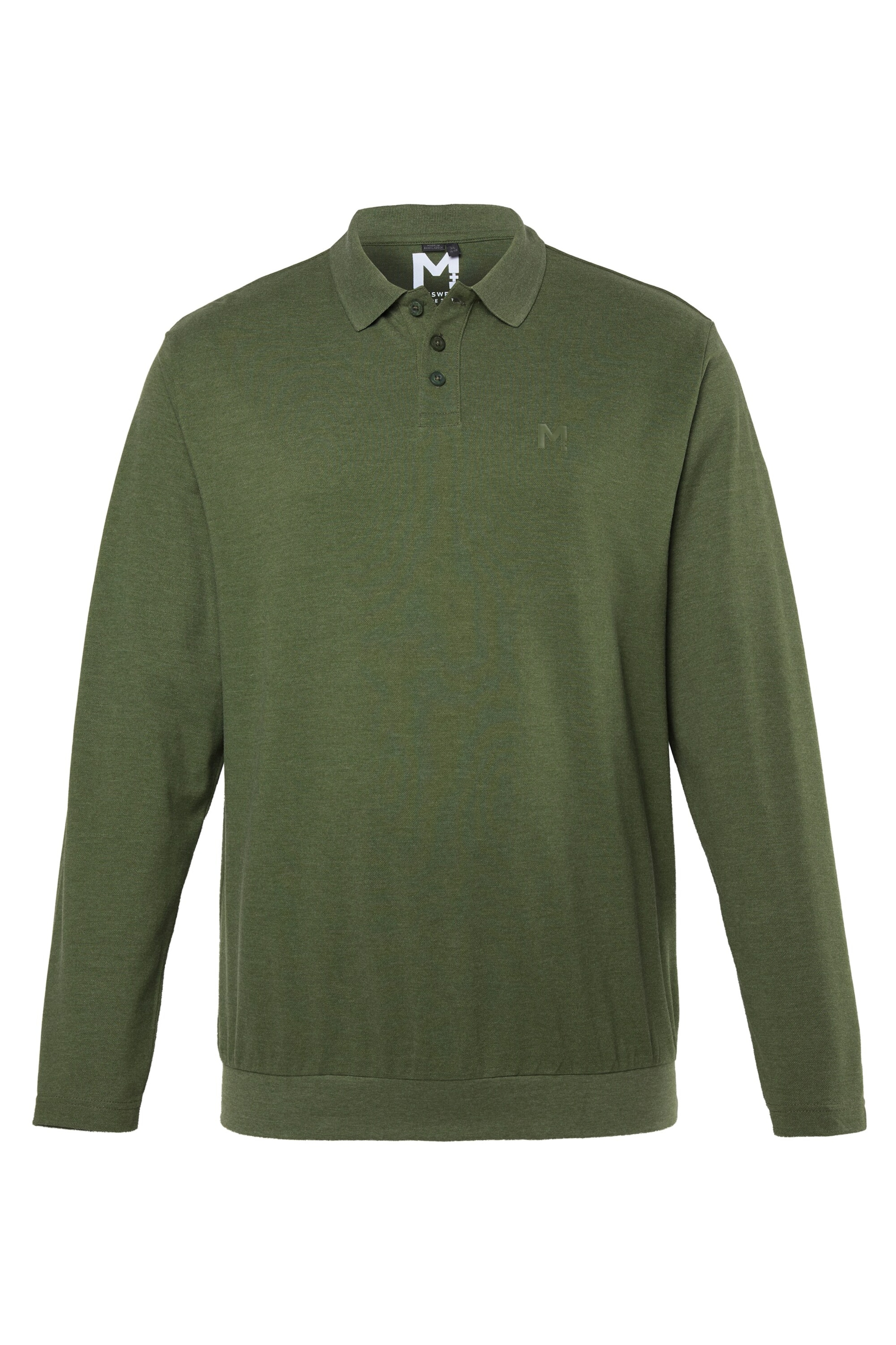 Men Plus Shirt in Green: front