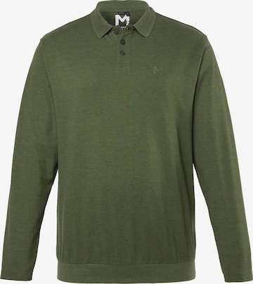 Men Plus Shirt in Green: front