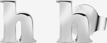 Boucles d'oreilles Lucardi en argent : devant