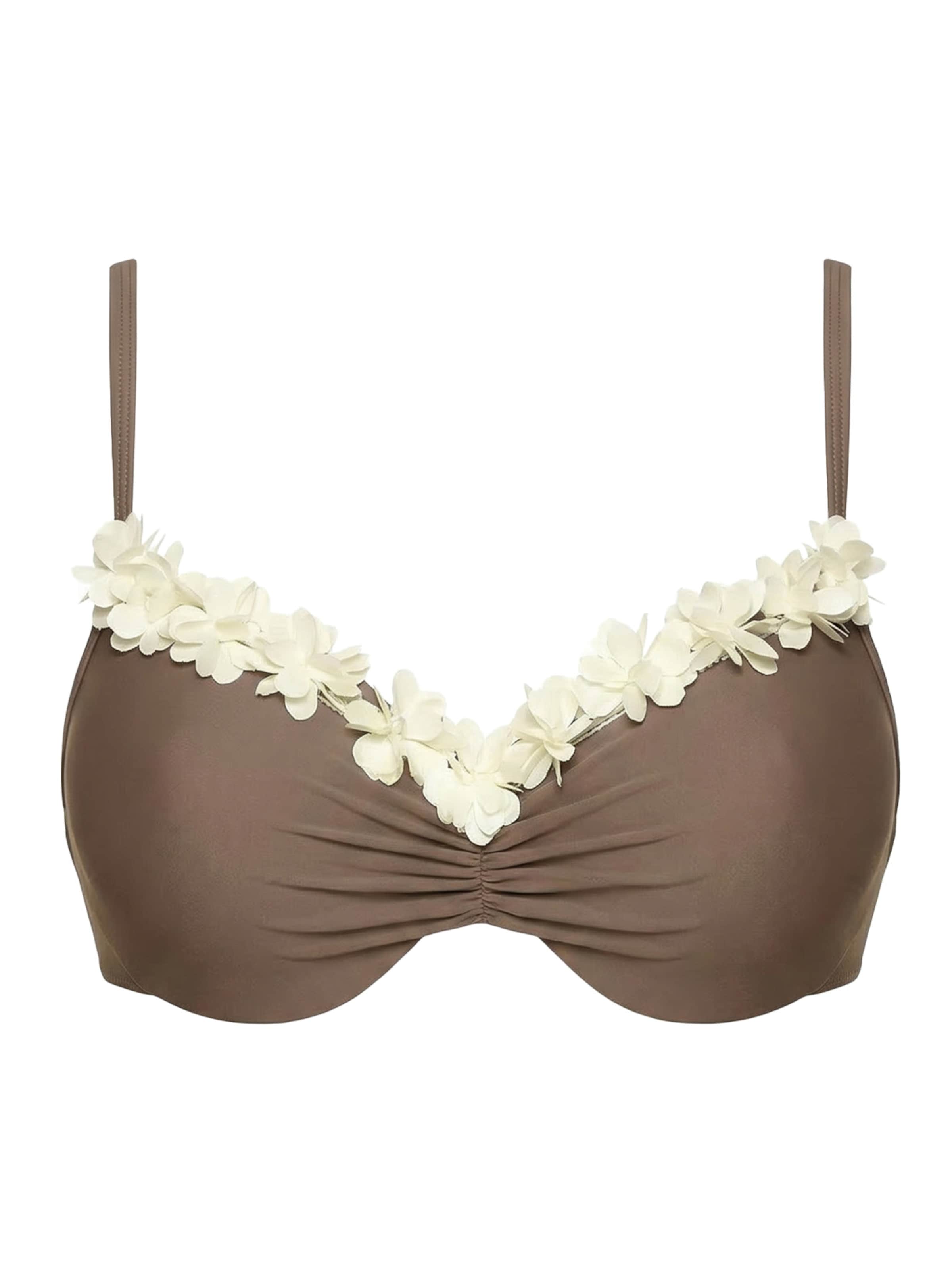 Push-up Top per bikini 'Rinn' di Marko in marrone: frontale