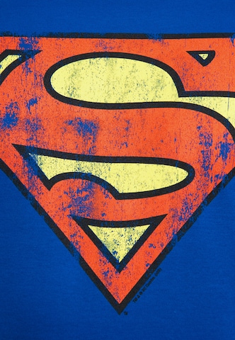 LOGOSHIRT Shirt 'Superman' in Blue