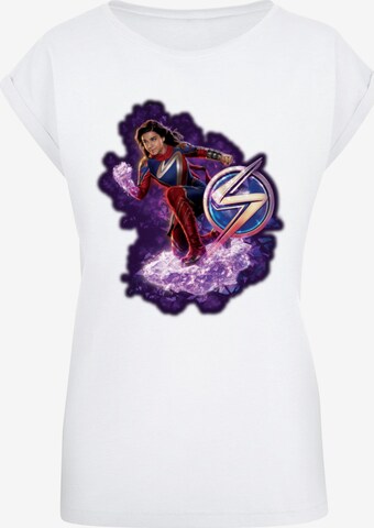 T-shirt 'The Marvels - Photo Cosmic Pose' ABSOLUTE CULT en blanc : devant