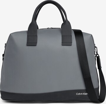 Sac week-end Calvin Klein en gris : devant