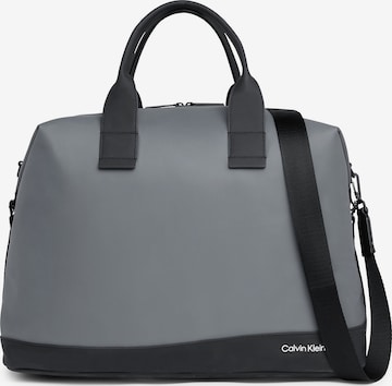 Sac week-end Calvin Klein en gris : devant