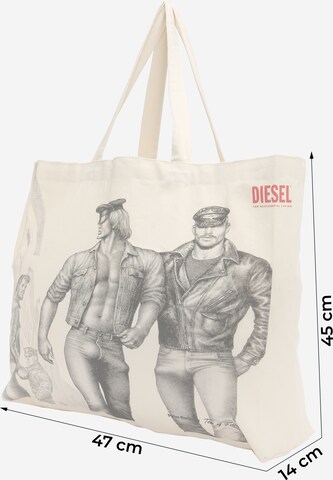 DIESEL حقيبة تسوق بلون أبيض