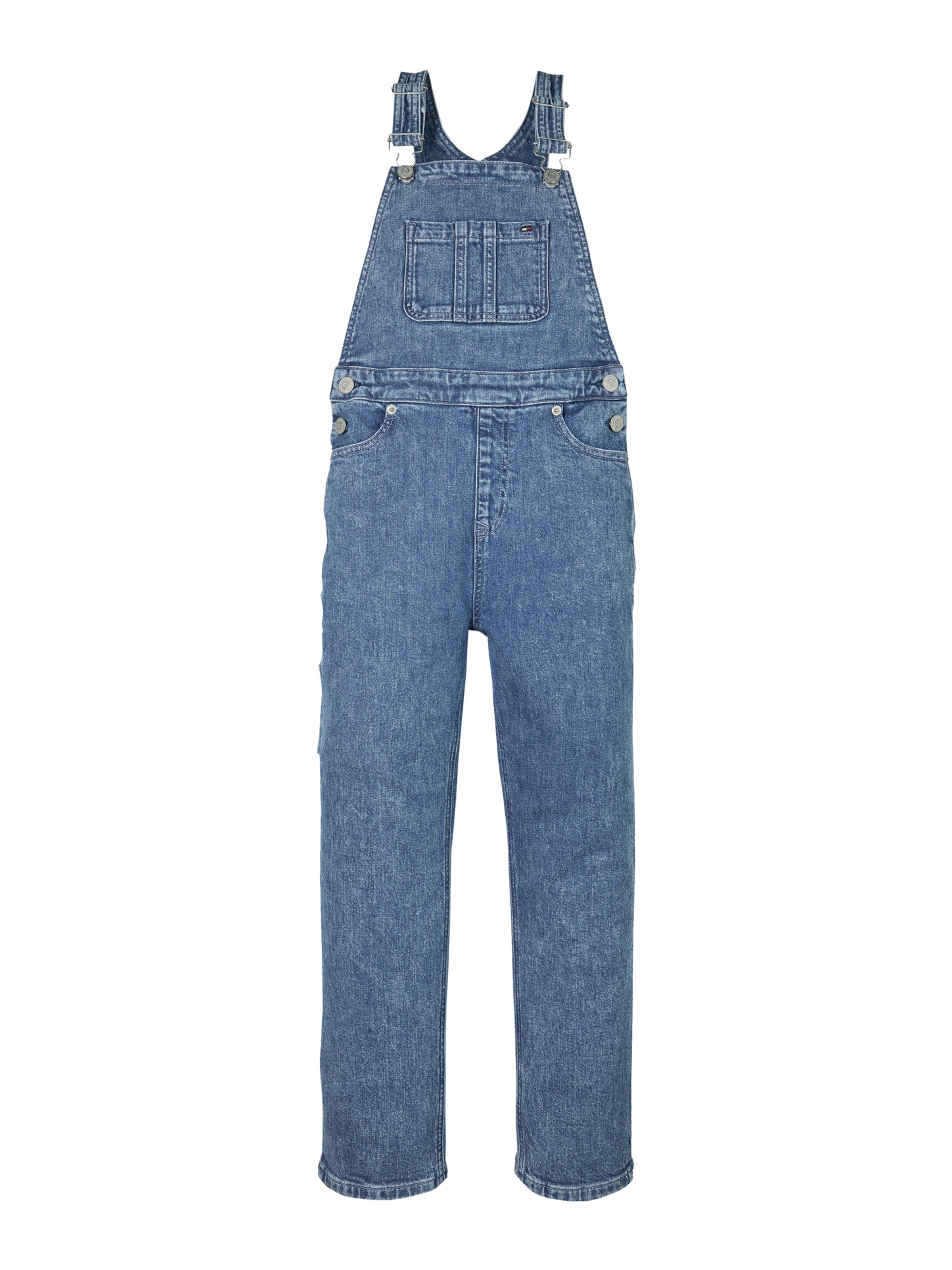 TOMMY HILFIGER Szabványos Kantáros nadrágok - kék: elől