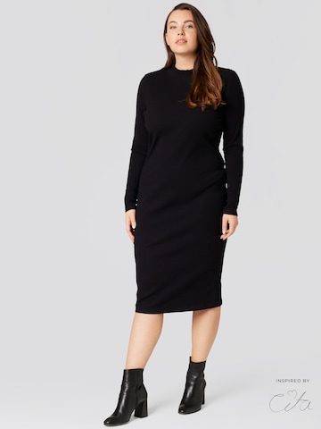 Robe 'May' Guido Maria Kretschmer Curvy en noir : devant