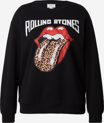 ONLY CarmakomaSweater majica 'CARROLLI' - crna boja: prednji dio