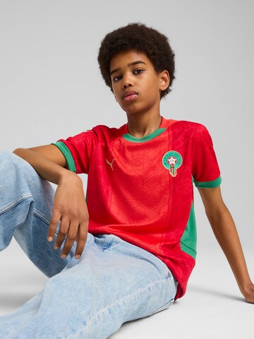 PUMA Funktionsshirt 'Marokko 2025' in Rot: Vorderseite