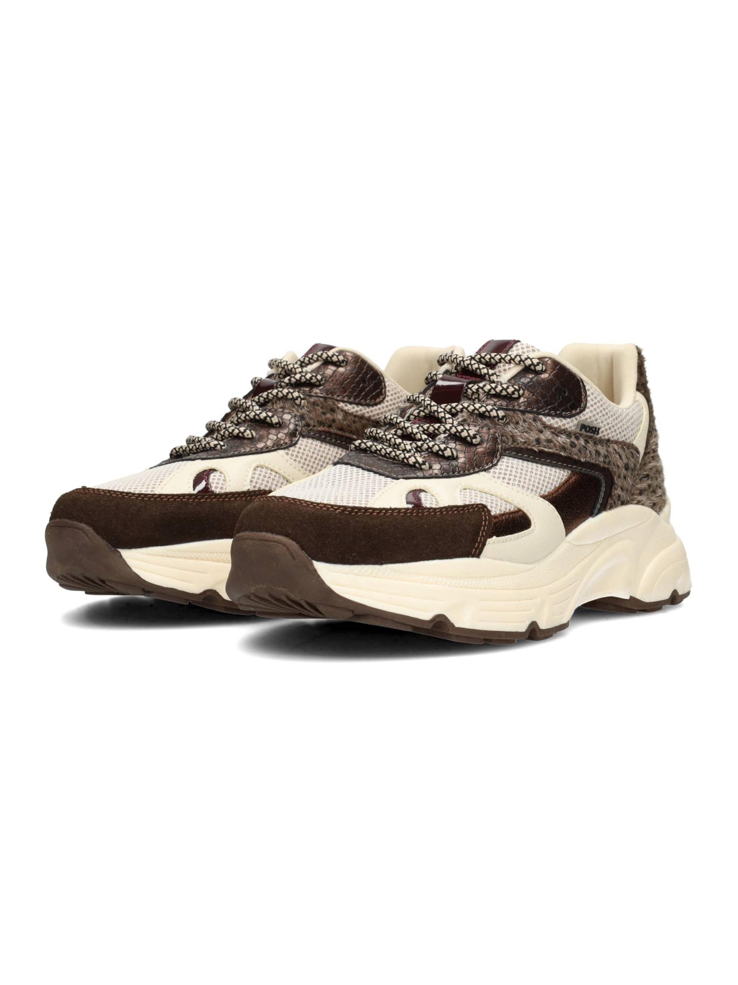 Baskets basses POSH by Poelman en gris